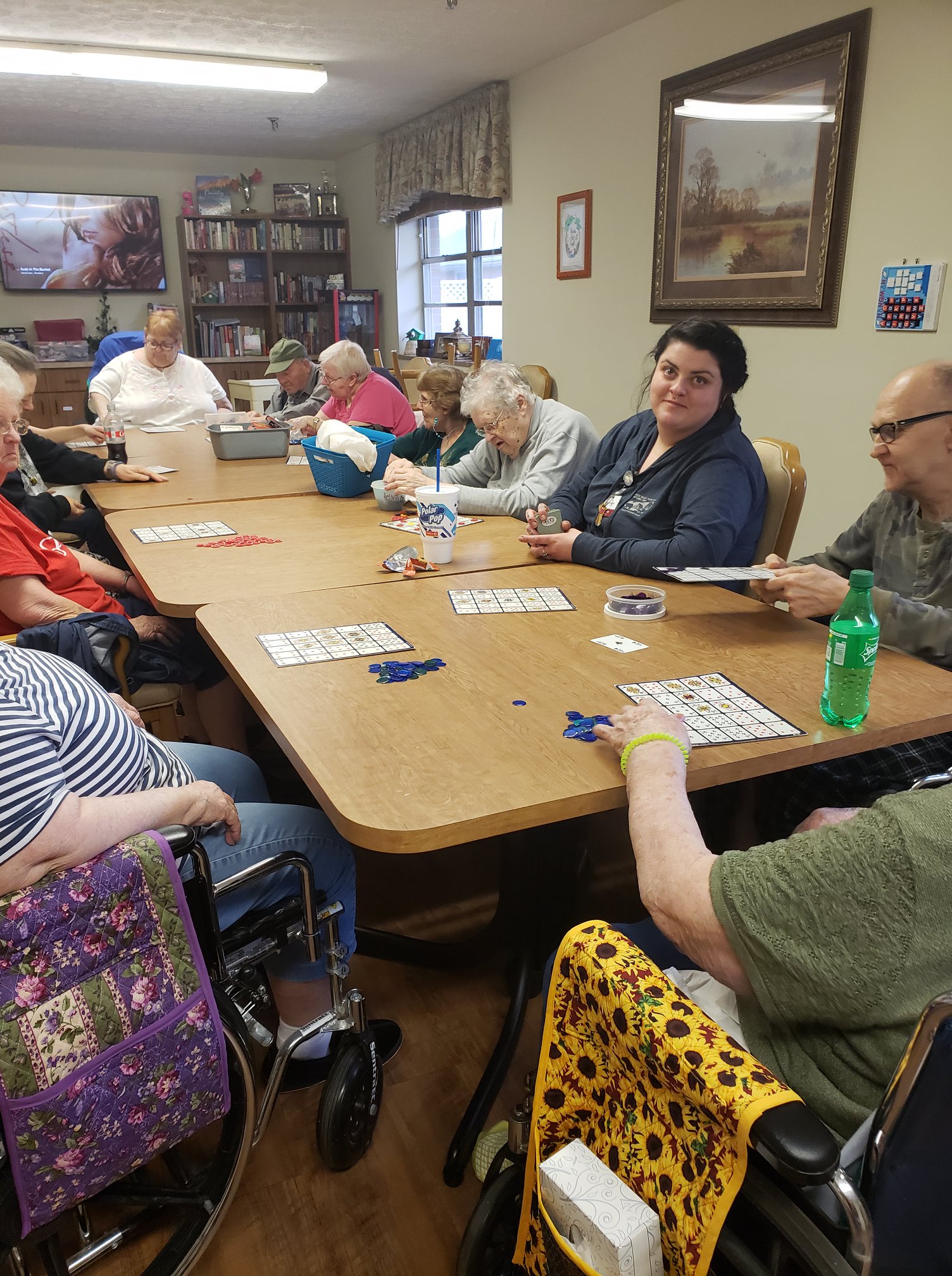 Pokeno Game a Big Hit at Newark Nursing Home